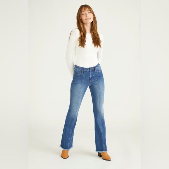 VIGOSS Marley midrise flare Jean indigo stitch fix size 00 NWT - Picture 1 of 6
